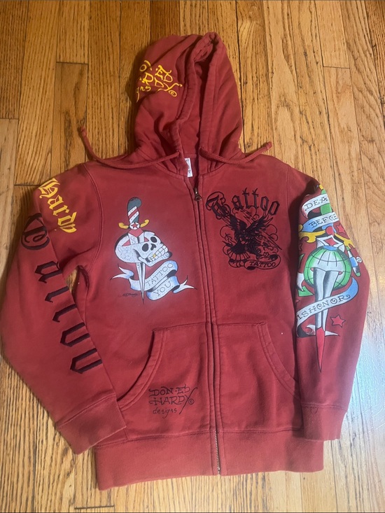 Ed Hardy Other - Ed Hardy Tatoo Kids sz 8 Zip Hoodie